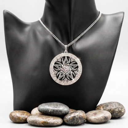 Download the brightened silver pendant image