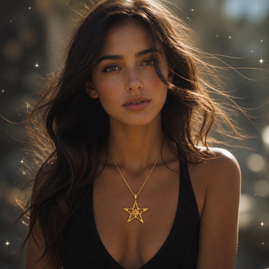 Norse Viking Navigator Pentagram Necklace | Sterling Silver, Silver-Plated or Gold-Plated