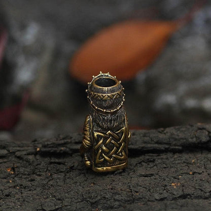 Vikings Thor with Mjolnir Stainless Steel Beard Beads