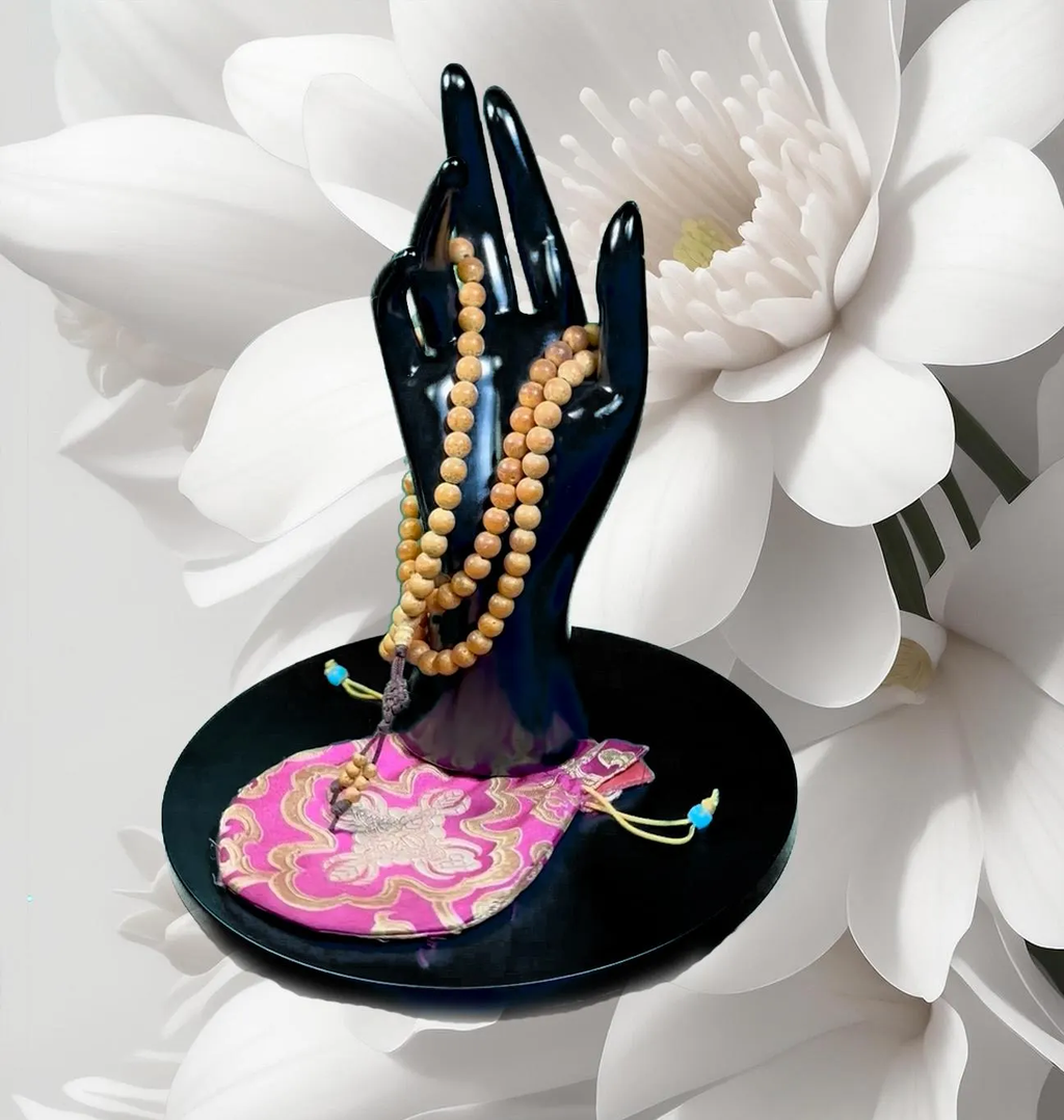 Tibetan Sandalwood Mala Real 108 Buddhist Prayer Beads Spiritual Meditation Buddha