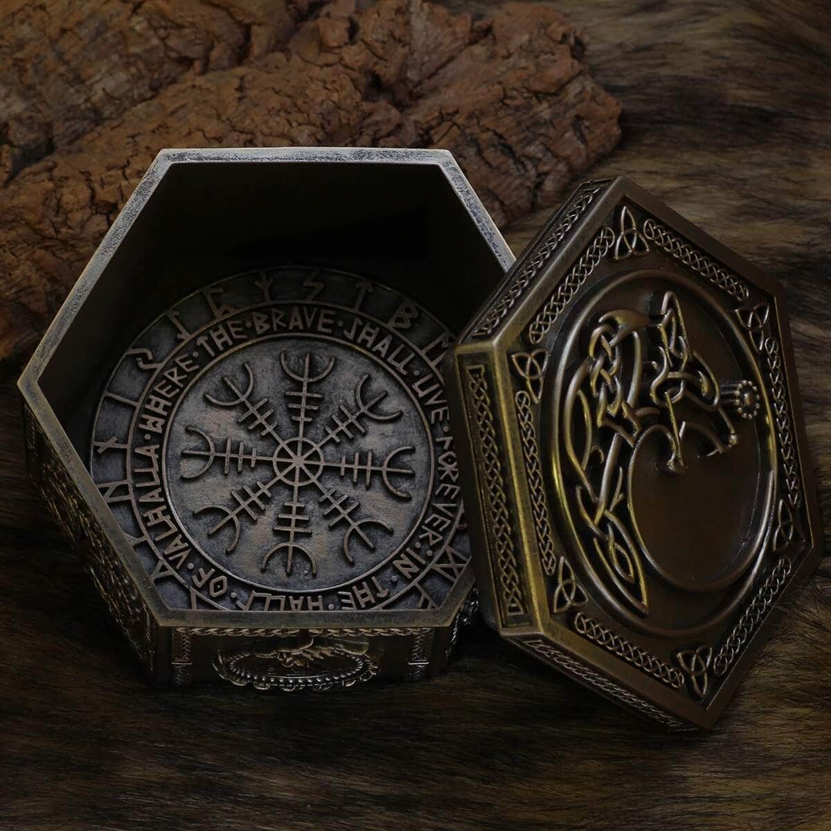 Viking Wolf Jewelry Box