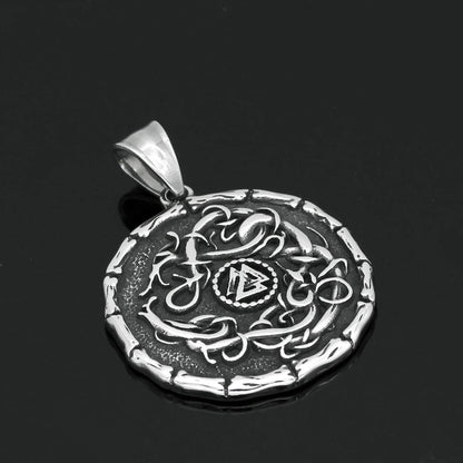 Vikings Valknut Celtic Knot Stainless Steel Necklace