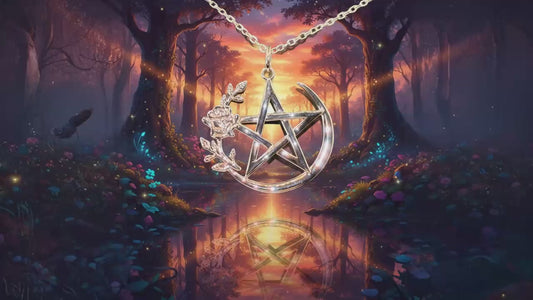 Rose Gold Bling Star Pendant Necklace: Large Pendant, Cultural Statement Jewelry